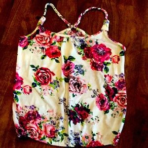 Rose Floral Tank